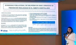Cristina Sánchez, cardióloga clínica del Hospital Universitario Vithas Madrid La Milagrosa presenta los resultados del cribado de enfermedades cardiovasculares
