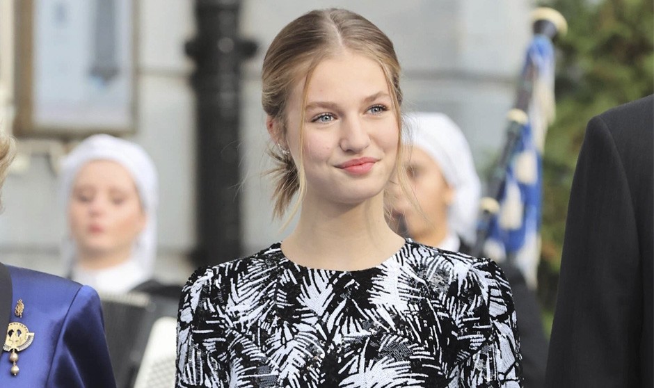 La princesa Leonor, que jurará la Constitución este martes en el Congreso de los Diputados.