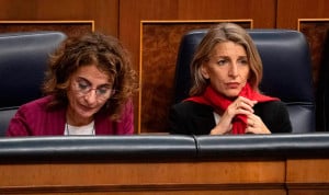 Las ministras María Jesús Montero (Hacienda) y Yolanda Díaz (Trabajo) lamentan la pérdida de recursos para el SNS.