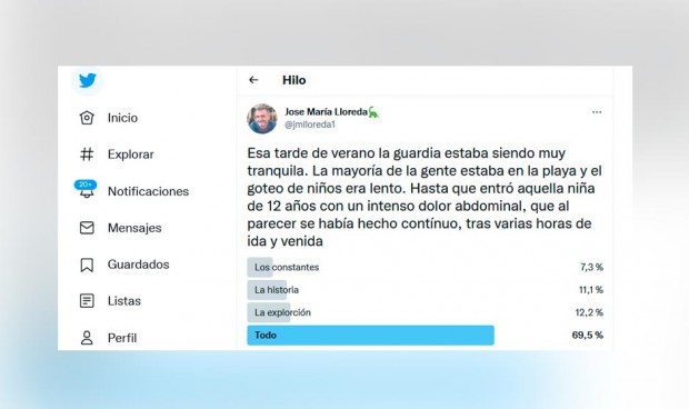 Un médico "salva la vida" de un padre y su hija con un hilo de Twitter