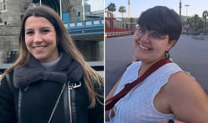 Celia Vergara, EIR de Enfermería del Trabajo, y Paula Setién, EIR de Enfermería de Salud Mental, y su primer mes