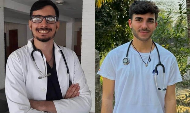 Alessandro, R1 de anestesia; y Bernardo, R1 de Hematología hablan sobre qué podrían hacer si tuvieran un sueldo más parecido al de los MIR británicos.