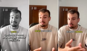 Fran, 'triple' técnico sanitario y futuro enfermero. Un técnico sanitario explica que le han sancionado seis meses de la bolsa por rechazar un contrato al estudiar Enfermería y coincidirle un examen. 