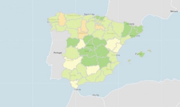 Una comunidad y tres provincias se bajan de la caída de incidencia Covid