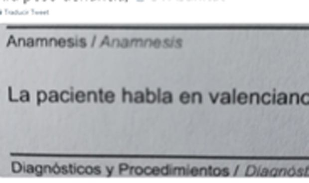 Una médico se niega a atender a una paciente porque "habla en valenciano"