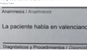 Una médico se niega a atender a una paciente porque "habla en valenciano"