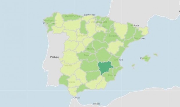 Una provincia lidera la remisión del Covid-19 que afecta a toda España