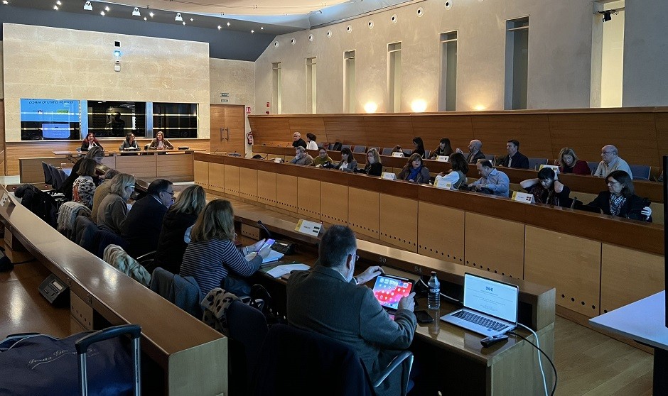 Momento de la reunión del Estatuto Marco junto a las comunidades autónomas. 