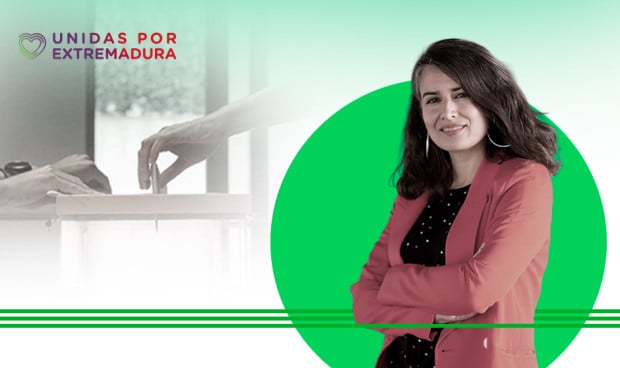  Irene de Miguel, candidata electoral de Unidas por Extremadura para las próximas elecciones del 21 de diciembre.