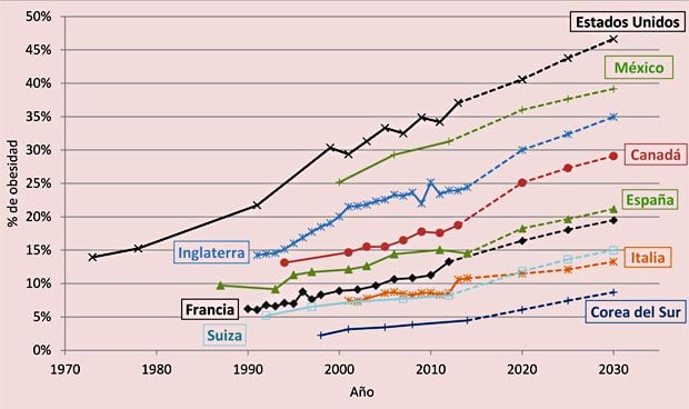 Uno de cada cinco españoles padecerá de obesidad en 2030 