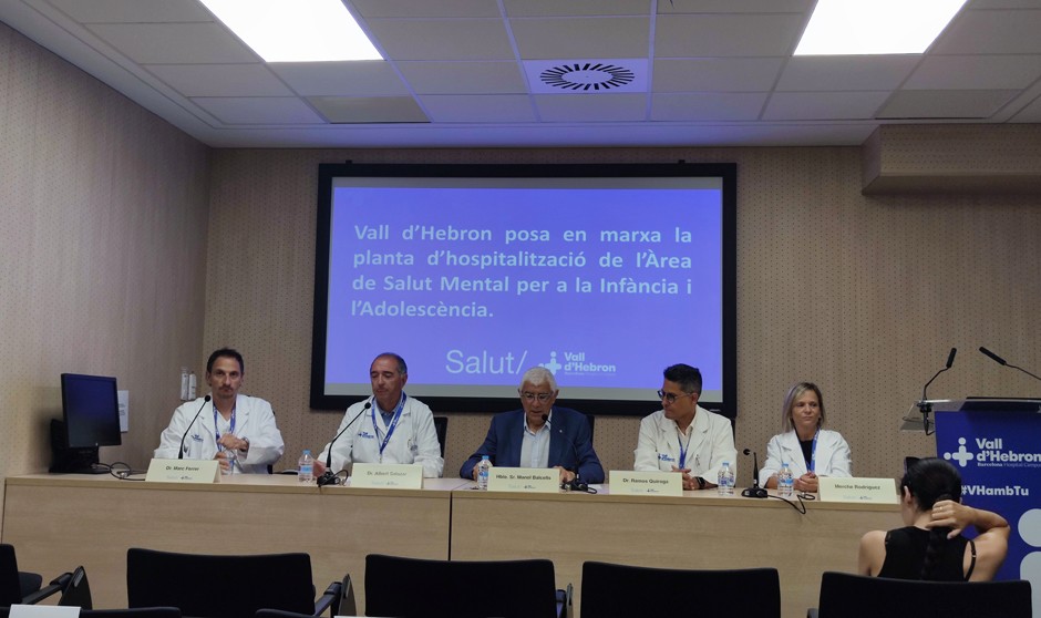 Vall d'Hebron pone en marcha la planta de hospitalitzación del Área de Salud Mental  para la Infancia y Adolescencia