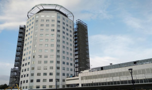  Fachada del Hospital Infantil y el de la Mujer de Vall d'Hebron de Barcelona. 