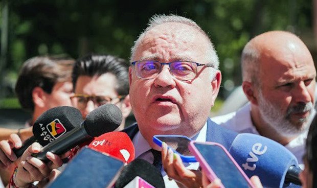 El consejero de Sanidad de Castilla y León, Alejandro Vázquez, tras abandonar el Consejo Interterritorial del SNS. 