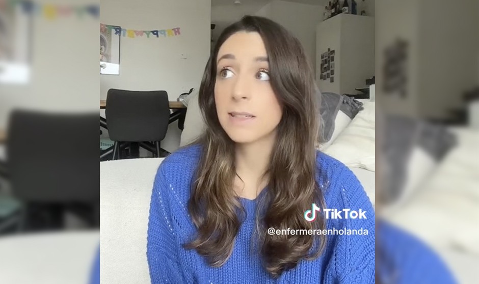 Raquel Montesino es enfermera en Holanda y cuenta sus vivencias en TikTok