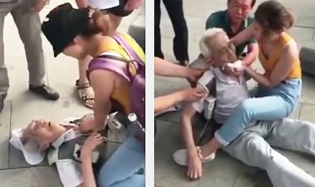 Vídeo: una estudiante de Medicina salva la vida a un hombre en plena calle