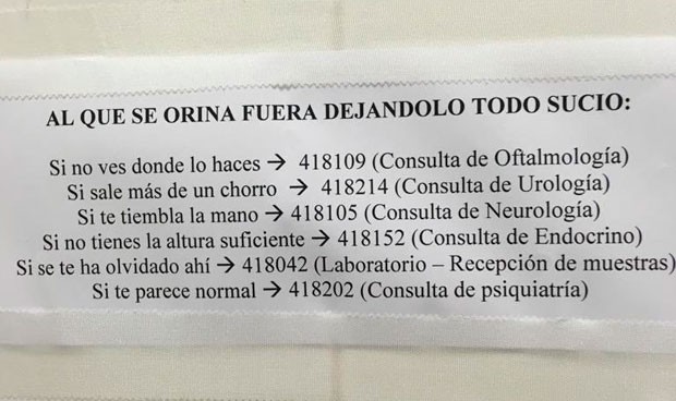 Visto en un hospital: a este médico debes acudir si orinas fuera del WC