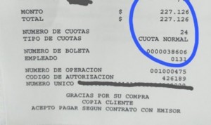 Visto en un informe de Urgencias: "gracias por su compra"