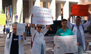 Huelga de médicos contra el Estatuto Marco de junio