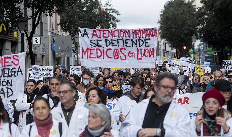 Huelga de médicos, en directo: último día de paros con grandes protestas